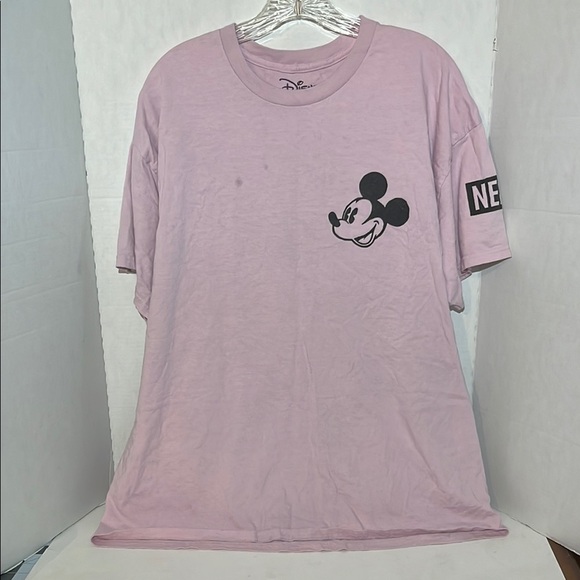 Disney Pink Mickey Mouse Short Sleeve Tee - Picture 1 of 8